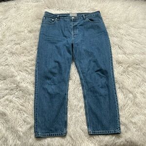 Everlane Blue Cropped Ankle Jeans